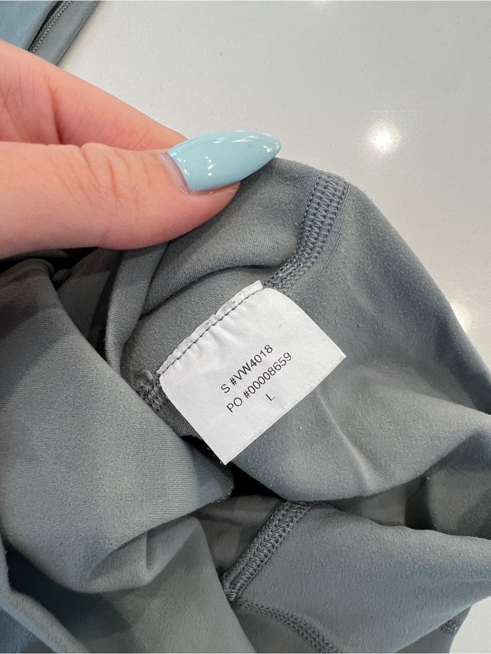 Vuori Seamless High-Waist Leggings in Dusty Blue - Picture 2 of 2